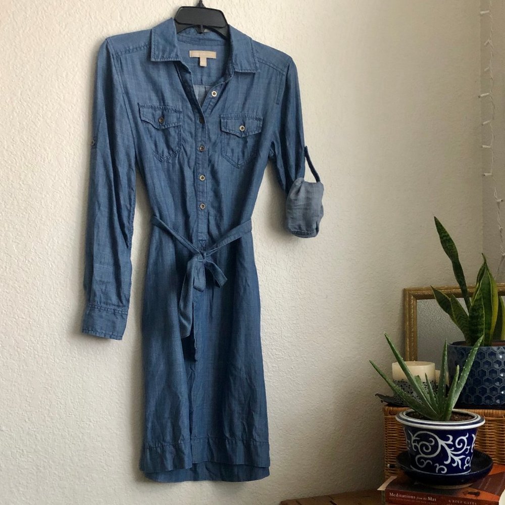 Banana Republic Summer Chambray Dress Size 4